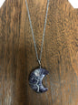 Stone Necklaces | Tree Of Life Wire Wrapped Crescent Moon Crystal Necklace