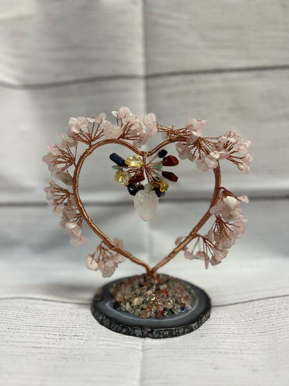 Stones | Stone Copper Wire Heart Tree
