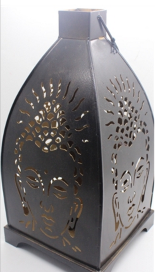 Black Iron Moroccan lantern – 14” tall