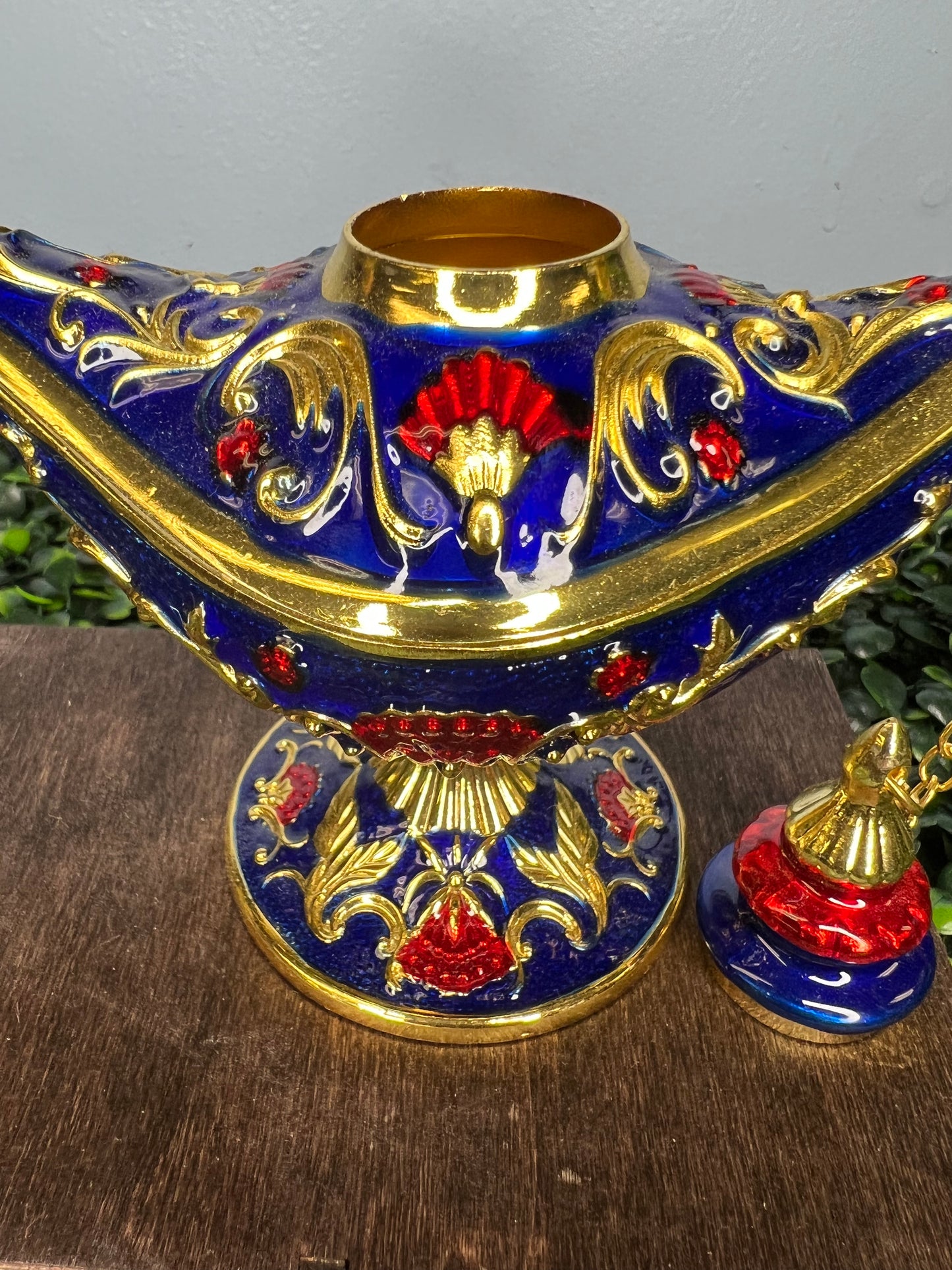 Genie Lamp Cloisonne Trinket Box