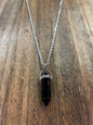 Stone Necklaces | Obsidian Hexagonal Pendant
