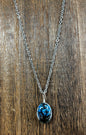 Necklaces |  Oval Shape Resin Dried Flowers Pendant