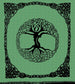 Celtic Tree Green Tapestry