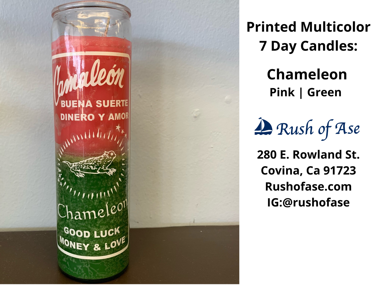 Candles | 7 Day Candles |  Printed Multi-color 7 Day Candle [FREE SHIPPING USA]