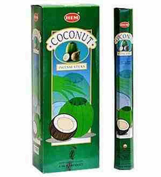 Incense Sticks | Coconut HEM Hexagon Incense Sticks