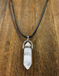 Stone Necklaces | Clear Quartz Hexagonal Pendant