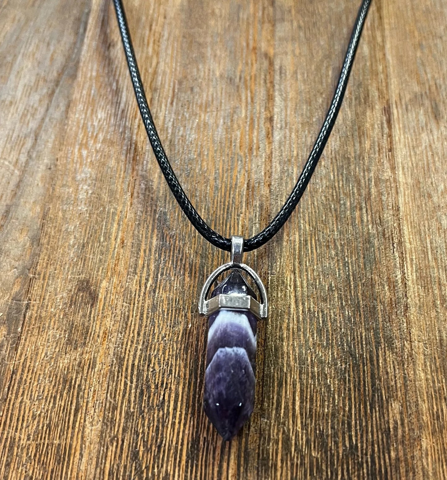 Stone Necklaces | Amethyst Hexagonal Pendant