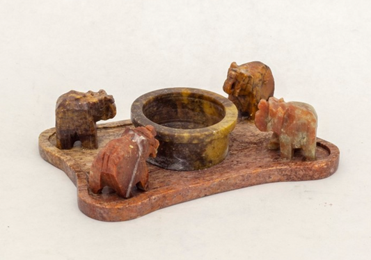 Incense Burner | Elephant Soapstone Incense and Cone Burner