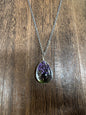 Necklaces |  Water Drop Shape Resin Dried Flowers Pendant