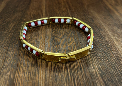 Bracelets | Ide | Orisa Bracelet | Sango Stainless Steel Beaded Ide