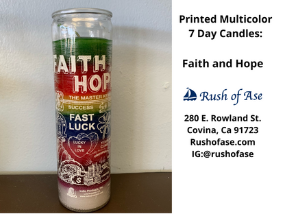 Candles | 7 Day Candles |  Printed Multi-color 7 Day Candle [FREE SHIPPING USA]