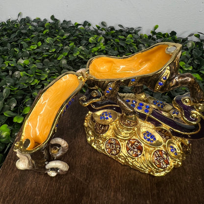 Goat Cloisonne Trinket Box