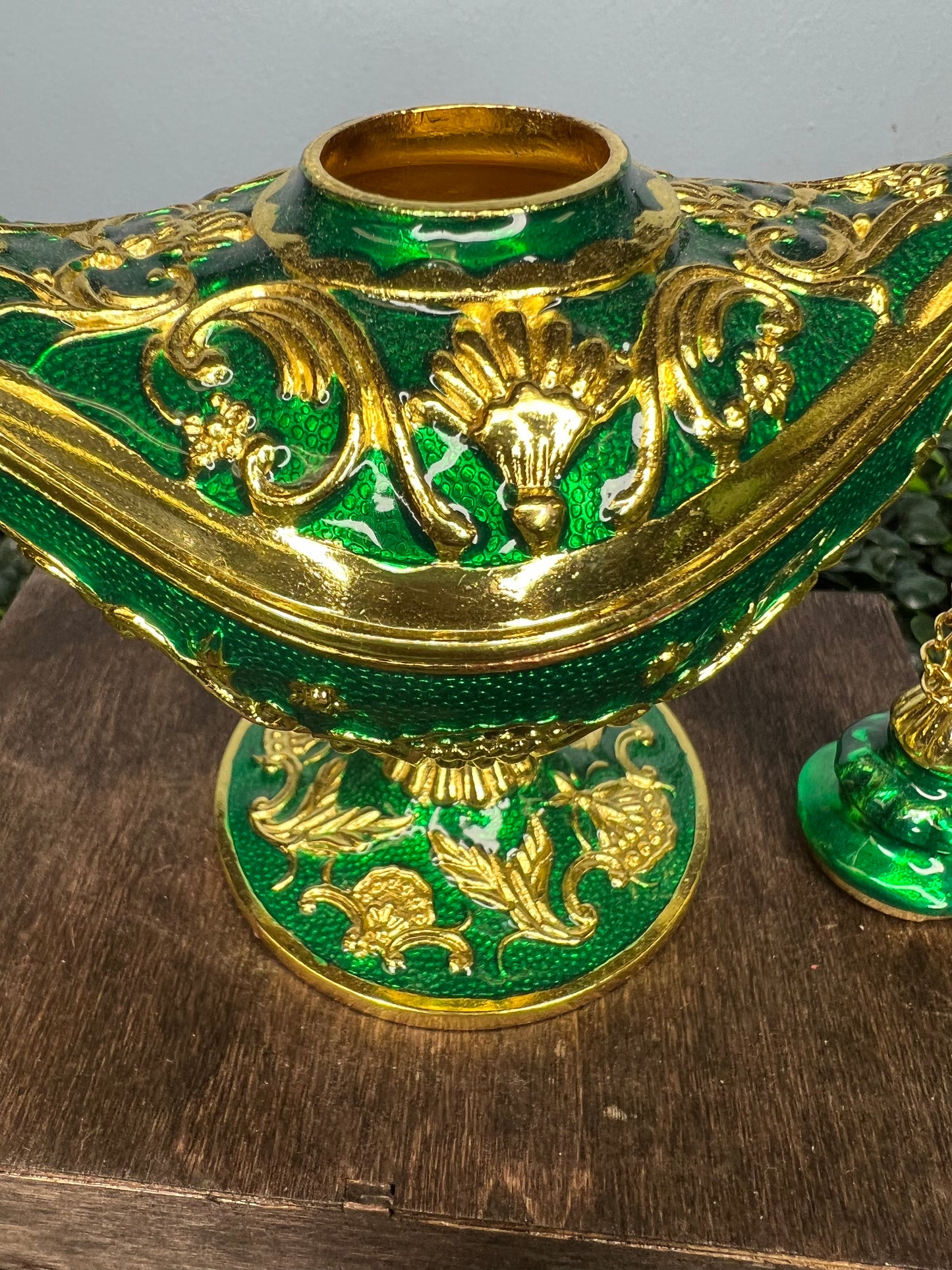 Genie Lamp Cloisonne Trinket Box