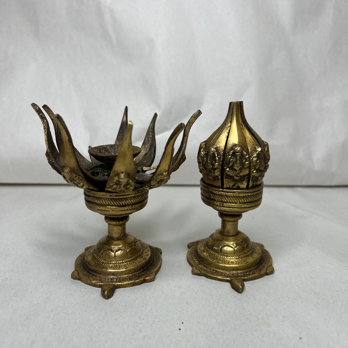 Incense Burner | Lotus Antique Brass Burner