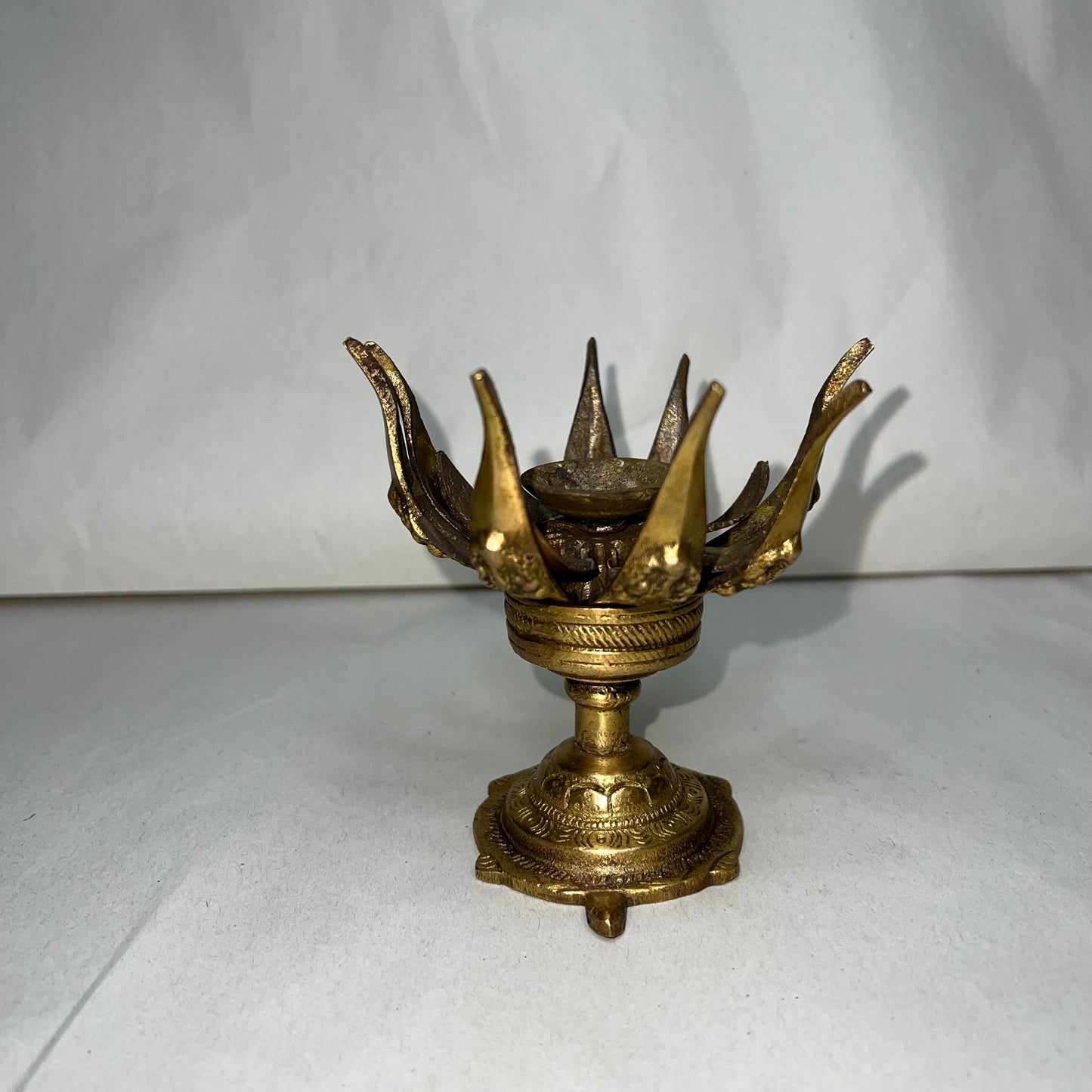 Incense Burner | Lotus Antique Brass Burner