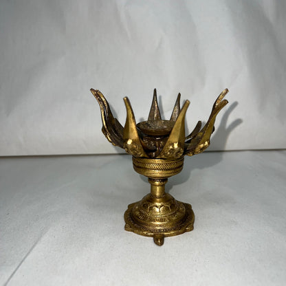 Incense Burner | Lotus Antique Brass Burner