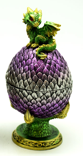 Green Dragon Egg Trinket Box