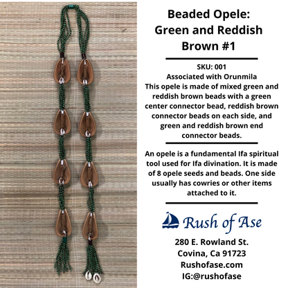 Opele Ifa | Beaded Opele | Brass Opele [FREE SHIPPING USA]