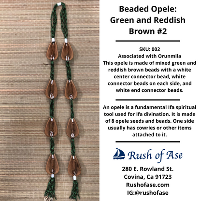 Opele Ifa | Beaded Opele | Brass Opele [FREE SHIPPING USA]