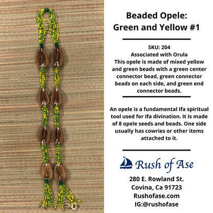 Opele Ifa | Beaded Opele | Brass Opele [FREE SHIPPING USA]