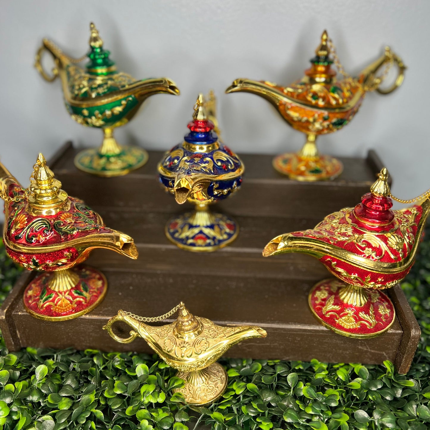 Genie Lamp Cloisonne Trinket Box