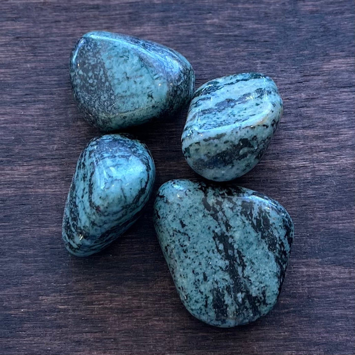 Stones | Prehnite | Green Prehnite | Polished Stones