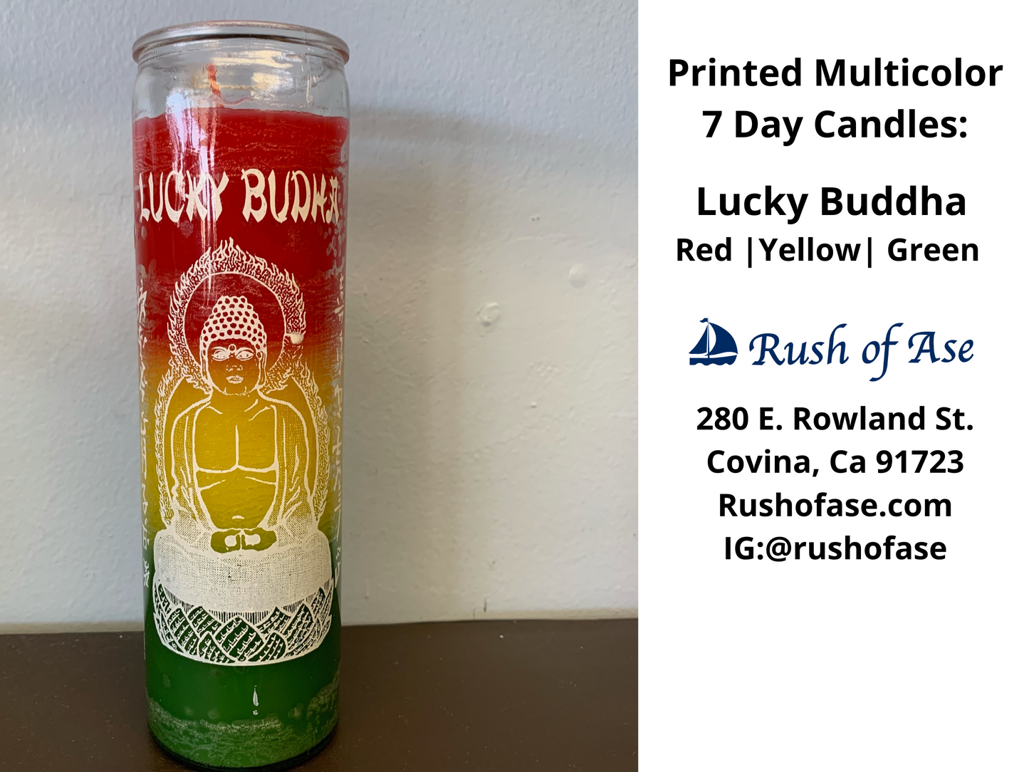 Candles | 7 Day Candles |  Printed Multi-color 7 Day Candle [FREE SHIPPING USA]