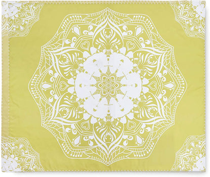 Mandala Yellow Tapestry