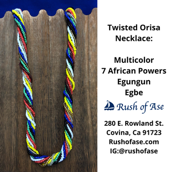 Necklace | Orisa Twist Beaded Necklace | Multicolor Twist Necklace
