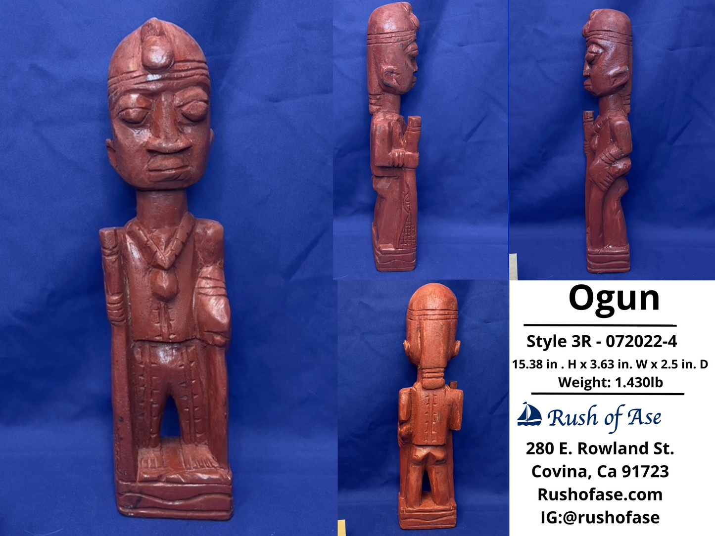 Orisa Statues | Ogun Statue - Style 3R