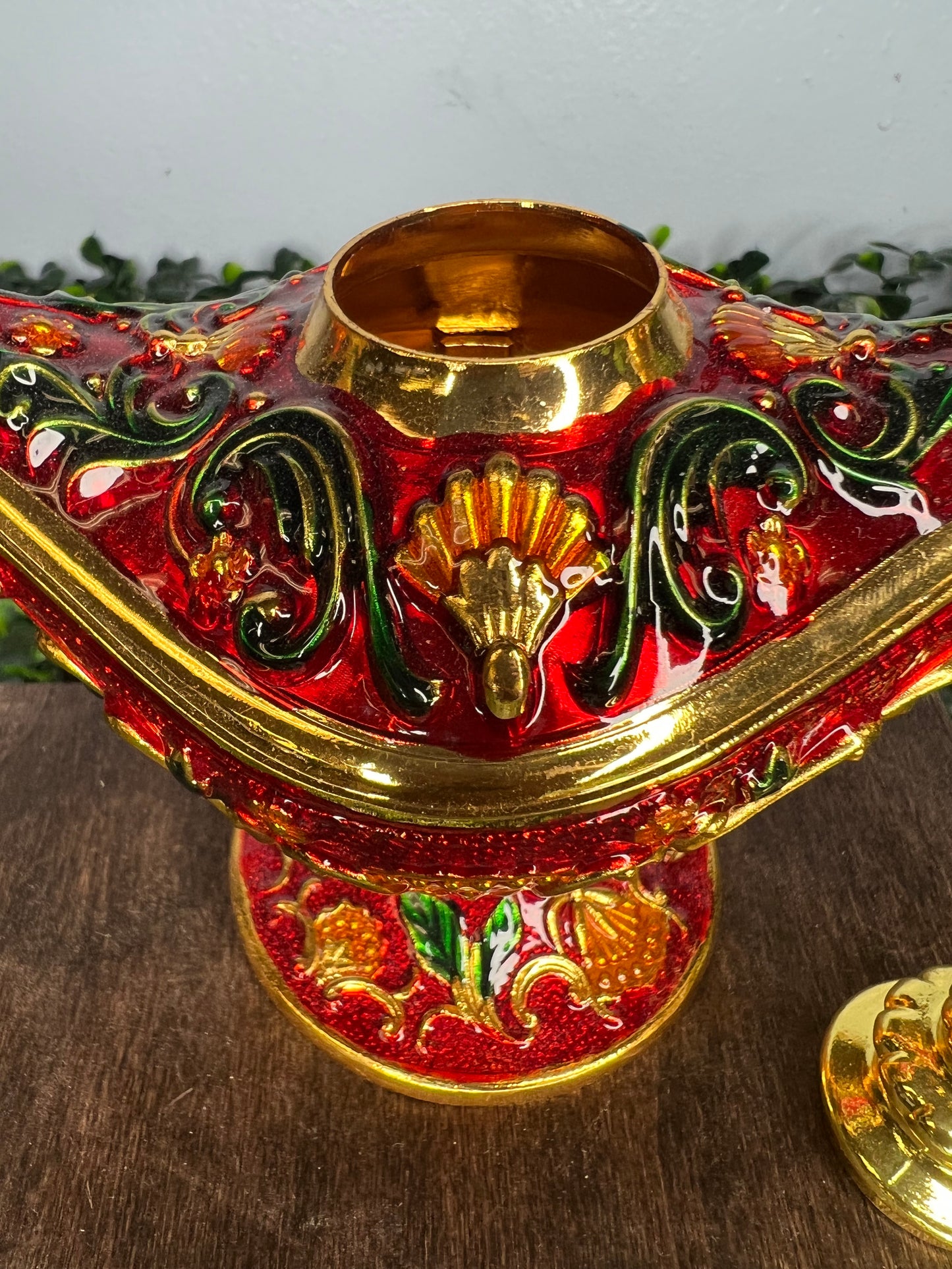 Genie Lamp Cloisonne Trinket Box