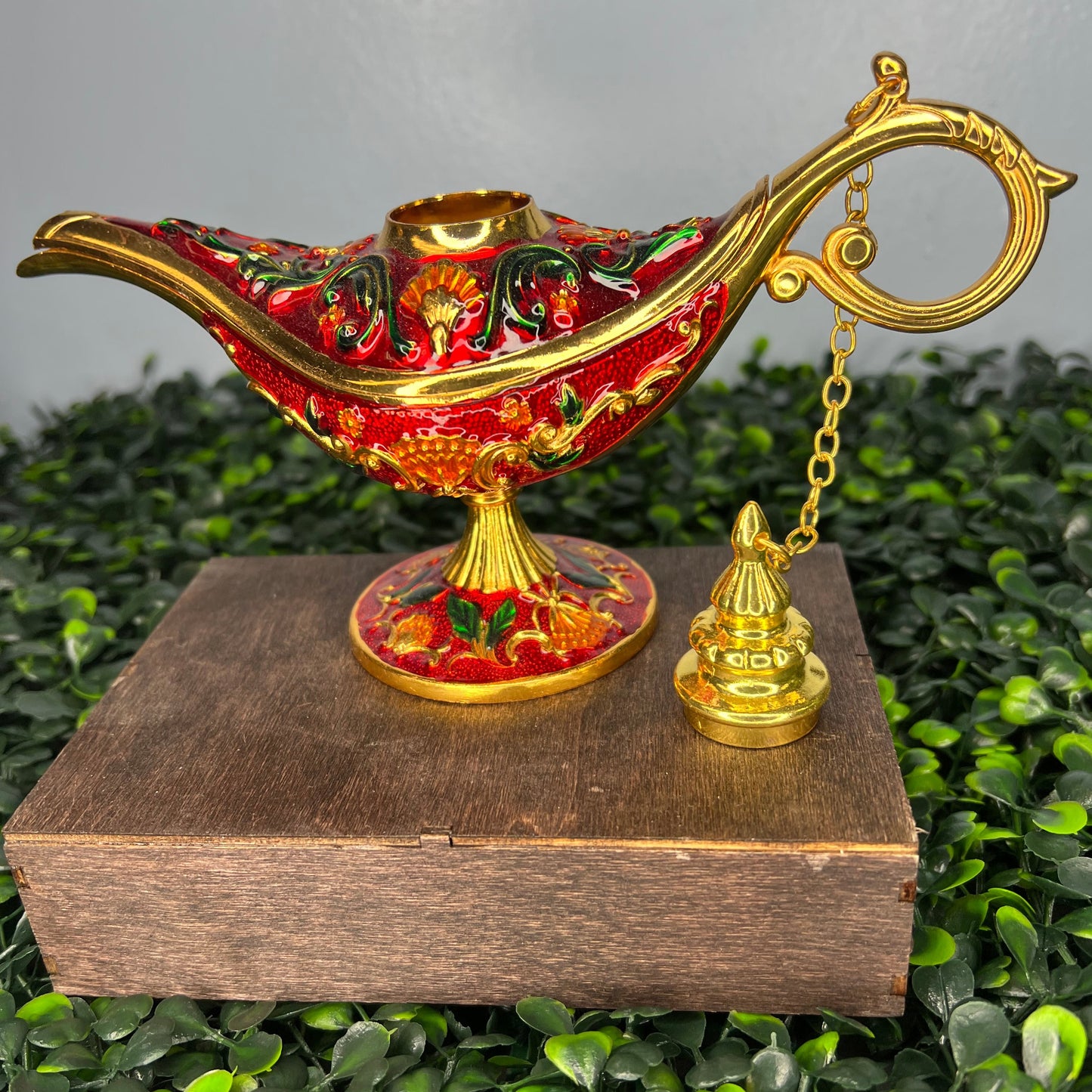 Genie Lamp Cloisonne Trinket Box