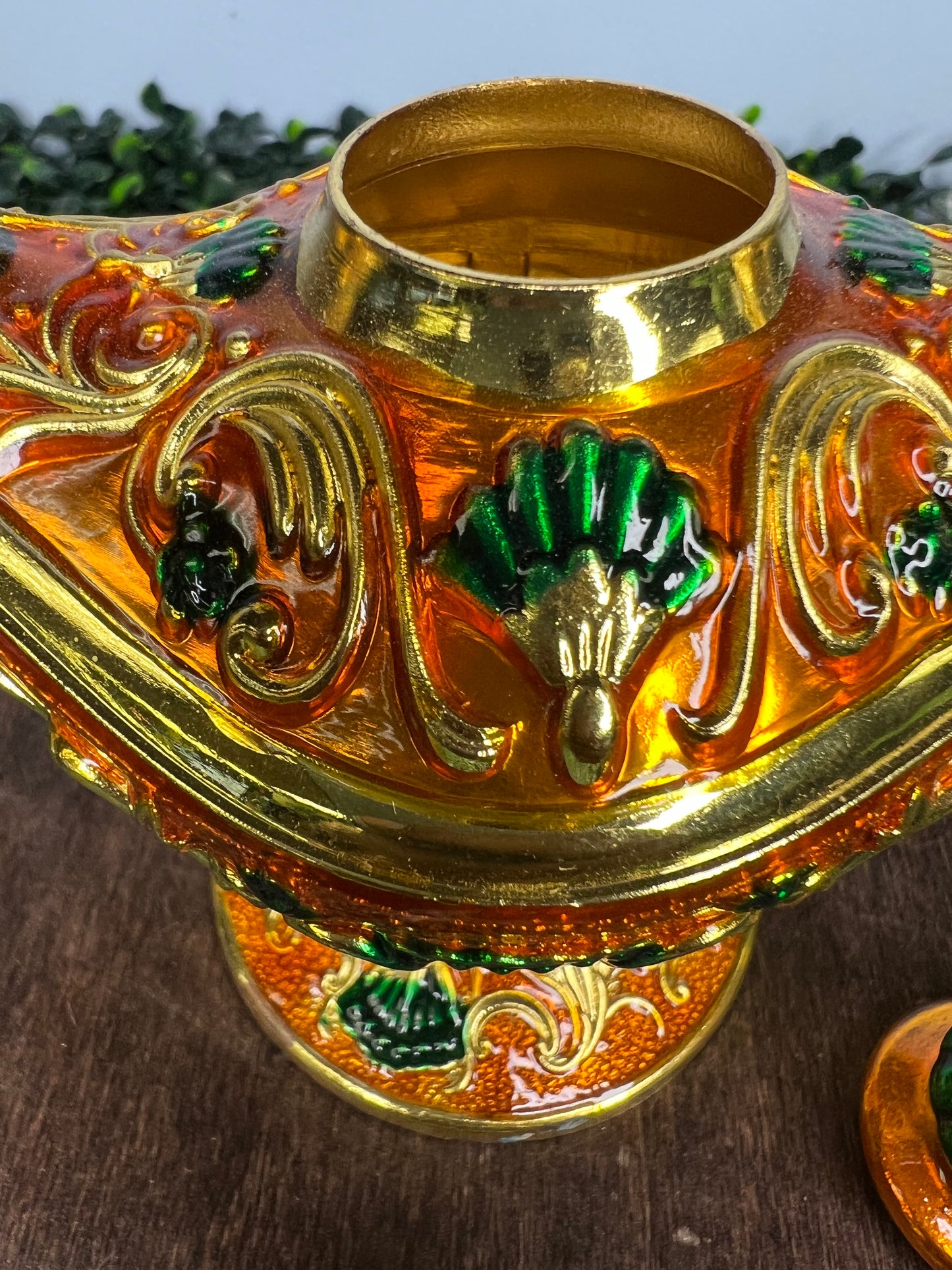 Genie Lamp Cloisonne Trinket Box