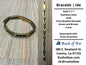 Bracelets | Orisa Bracelets | Ide | Stainless Steel Metal Beaded Bracelets – Green and Brown | Orunmila