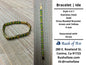 Bracelets | Orisa Bracelets | Ide | Stainless Steel Metal Beaded Bracelets – Green and Yellow | Orula