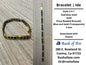 Bracelets | Orisa Bracelets | Ide | Stainless Steel Metal Beaded Bracelets – Blue and Gold (Transparent) | Osoosi