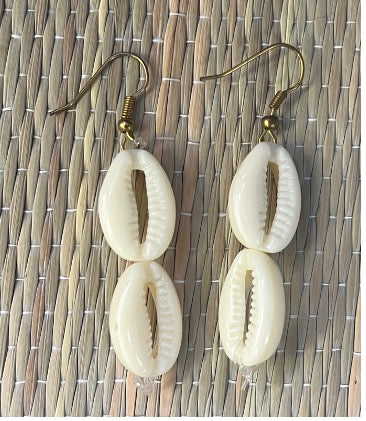 Earrings |  Plastic Cowry Earrings
