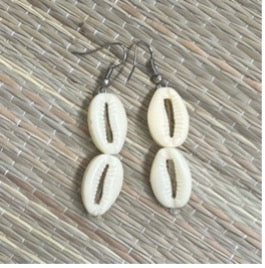 Earrings |  Plastic Cowry Earrings