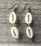 Earrings |  Plastic Cowry Earrings