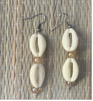 Earrings |  Plastic Cowry Earrings