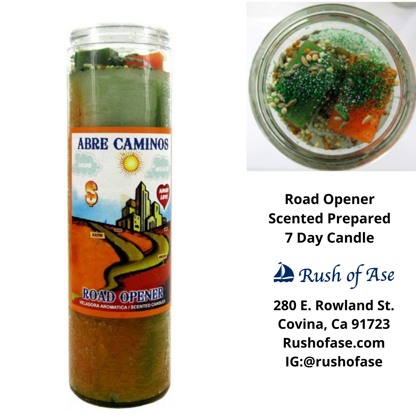 Candles | 7 Day Candles | Prepared 7 Day Candle  [FREE SHIPPING USA]