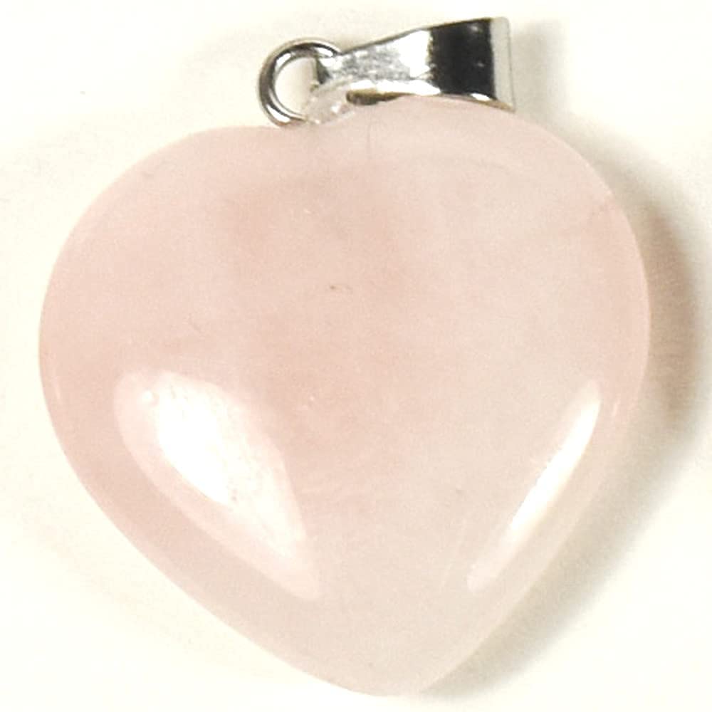 Stone Necklaces | Heart Rose Quartz Necklace