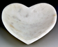 Incense Burner | White Marble Heart Shaped Incense Bowl Burner- 5"D