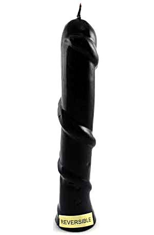 Candles | Snake Reversible Candle - Red inside/Black Outside -8"