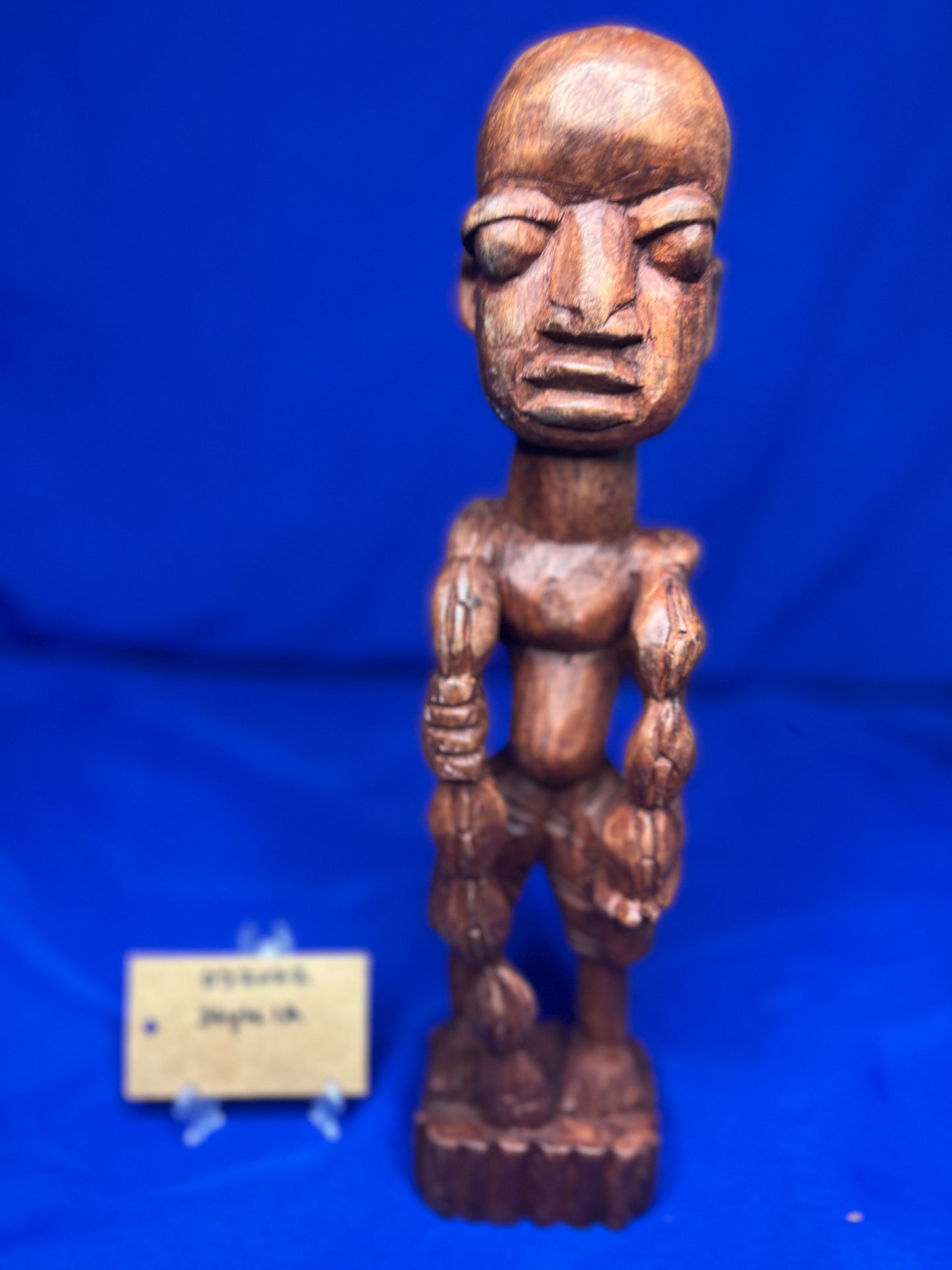 Orisa Statues | Esu Onikondo & Esu Onífèrè Wood Brown Statues
