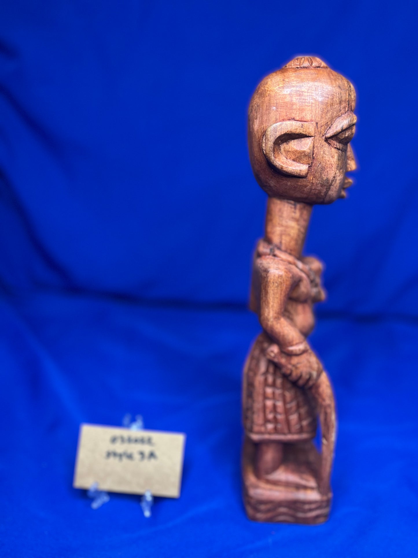 Orisa Statues | Esu Onikondo & Esu Onífèrè Wood Brown Statues