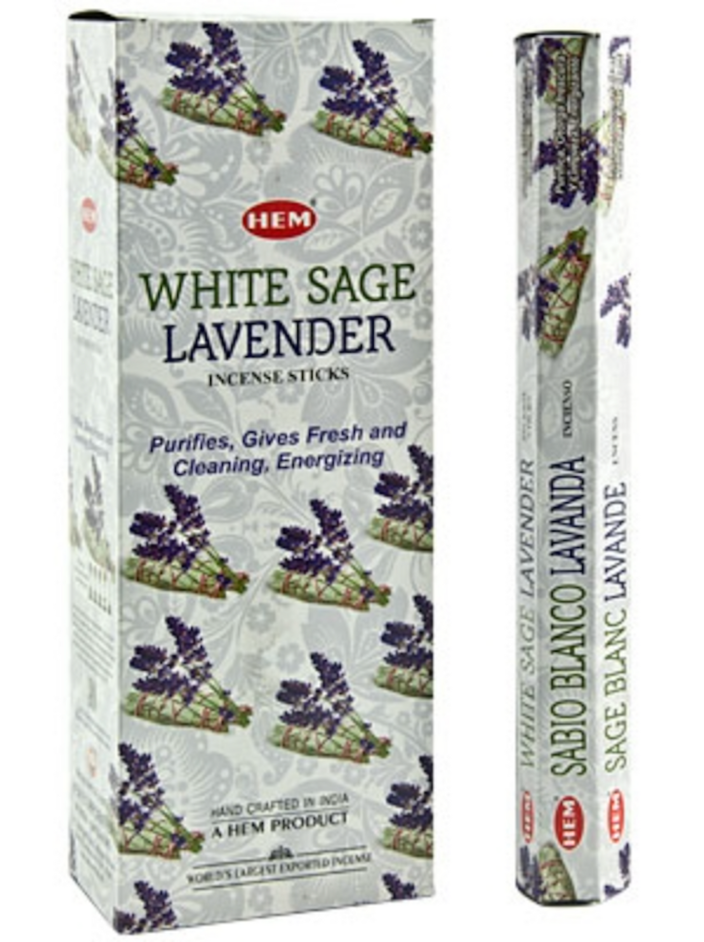 Incense Sticks | White Sage and Lavender HEM Hexagon Incense Sticks