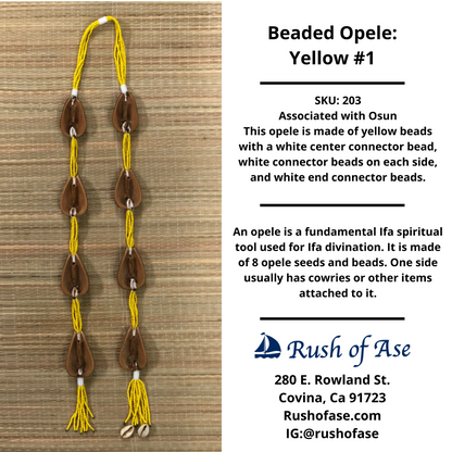 Opele Ifa | Beaded Opele | Brass Opele [FREE SHIPPING USA]