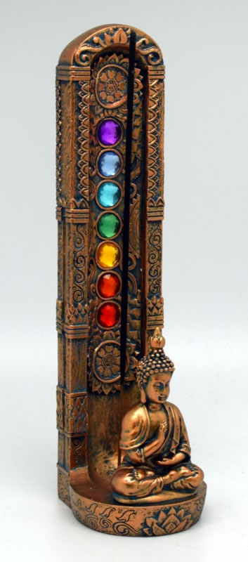 Incense Burner | Standing Chakra Buddha Incense Burner
