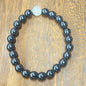 Stone Bracelet 8 mm | Magnetic Hematite Bracelet